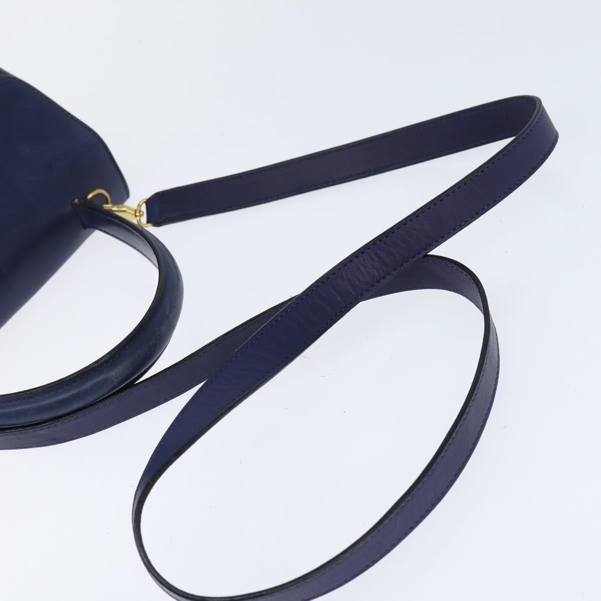 Celine Circle Logo Handbag Leather