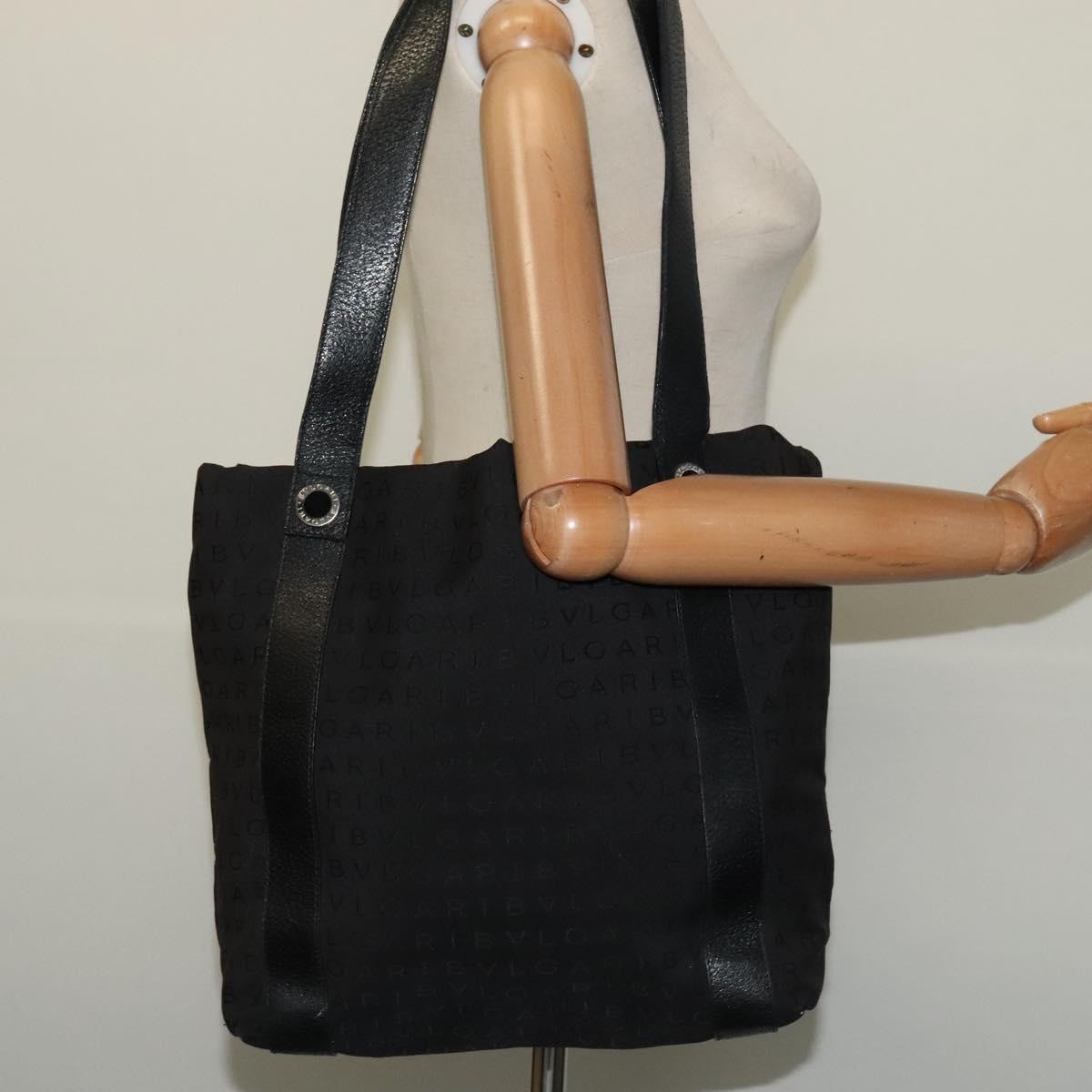 Bvlgari B.Zero1 Logomania Bag Canvas with Leather