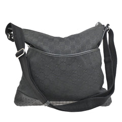 Gucci Zip Messenger GG Canvas with Perforated Leather