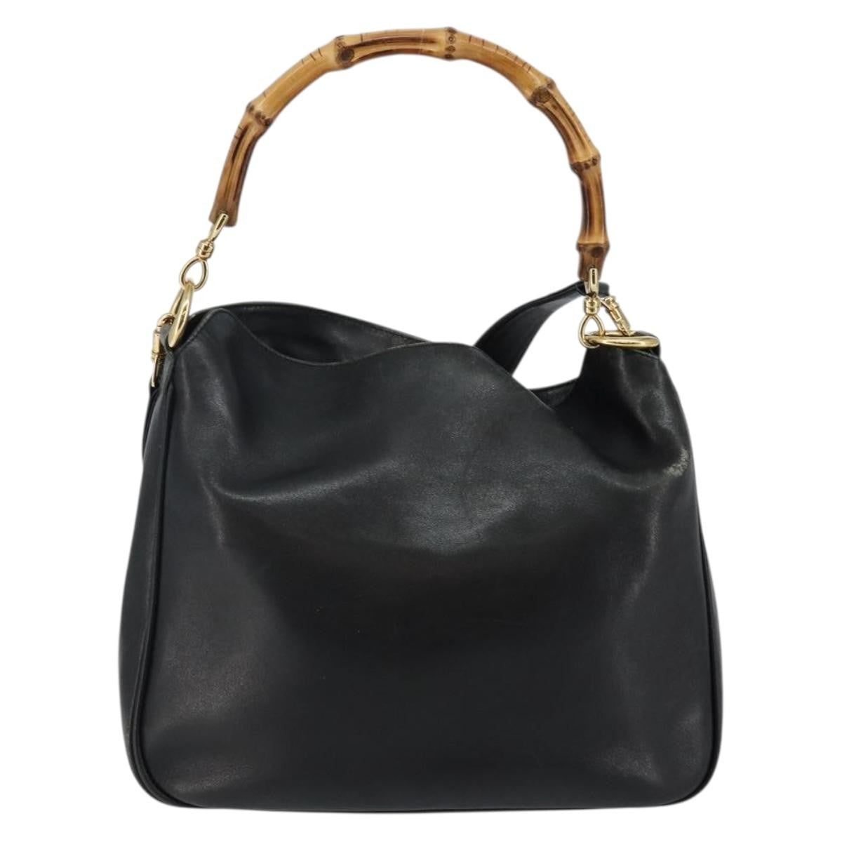 Gucci Diana NM Bamboo Shoulder Bag Leather