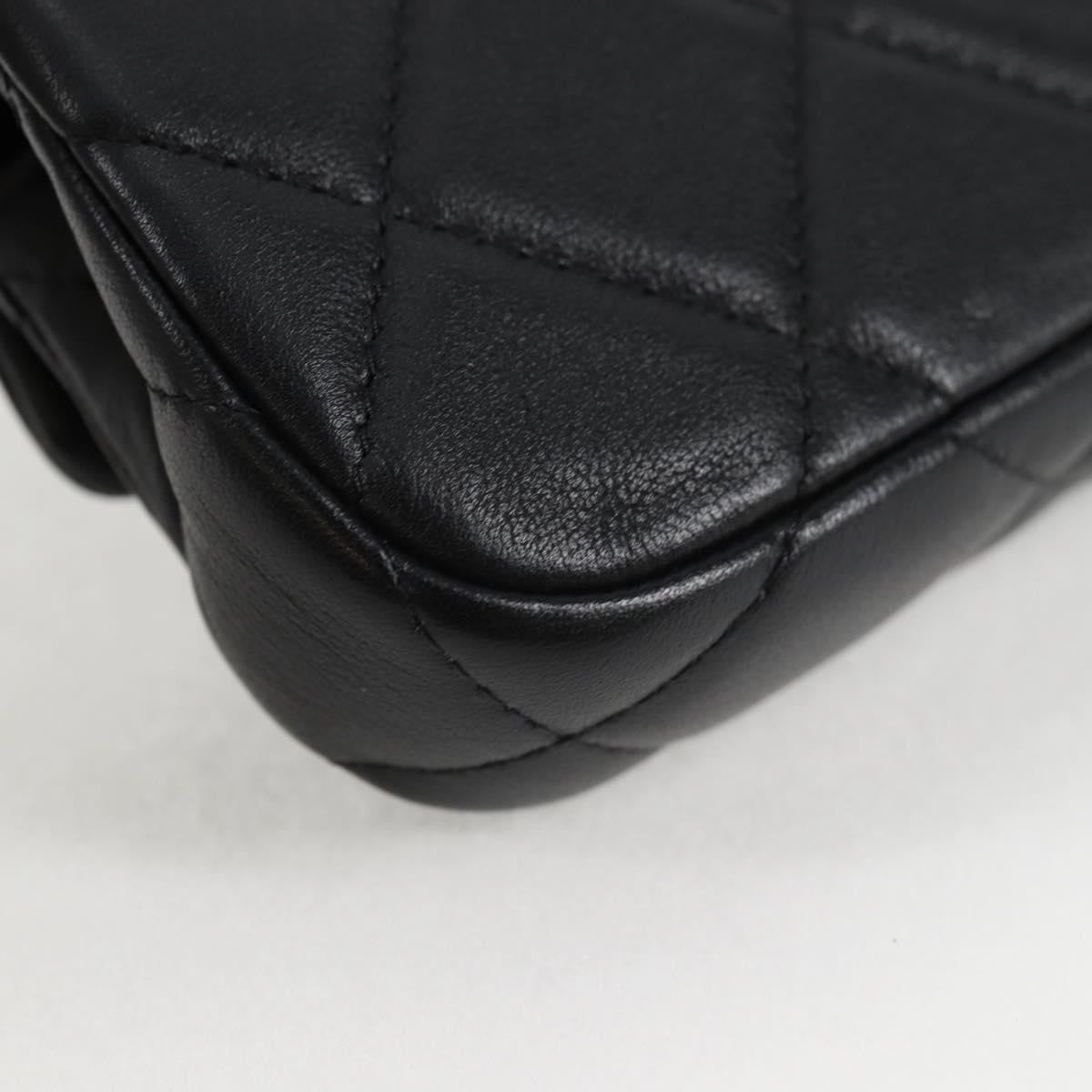 Chanel Lady Handle Flap Card Holder on Chain Quilted Calfskin