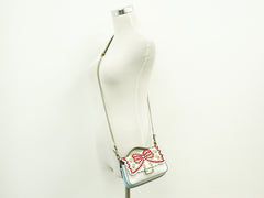 Fendi Double Baguette Embroidered Studded Leather