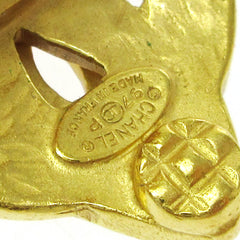 Chanel Vintage CC Heart Clip-On Earrings Metal