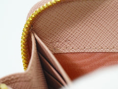 Prada Bow Zip Around Wallet Saffiano Leather