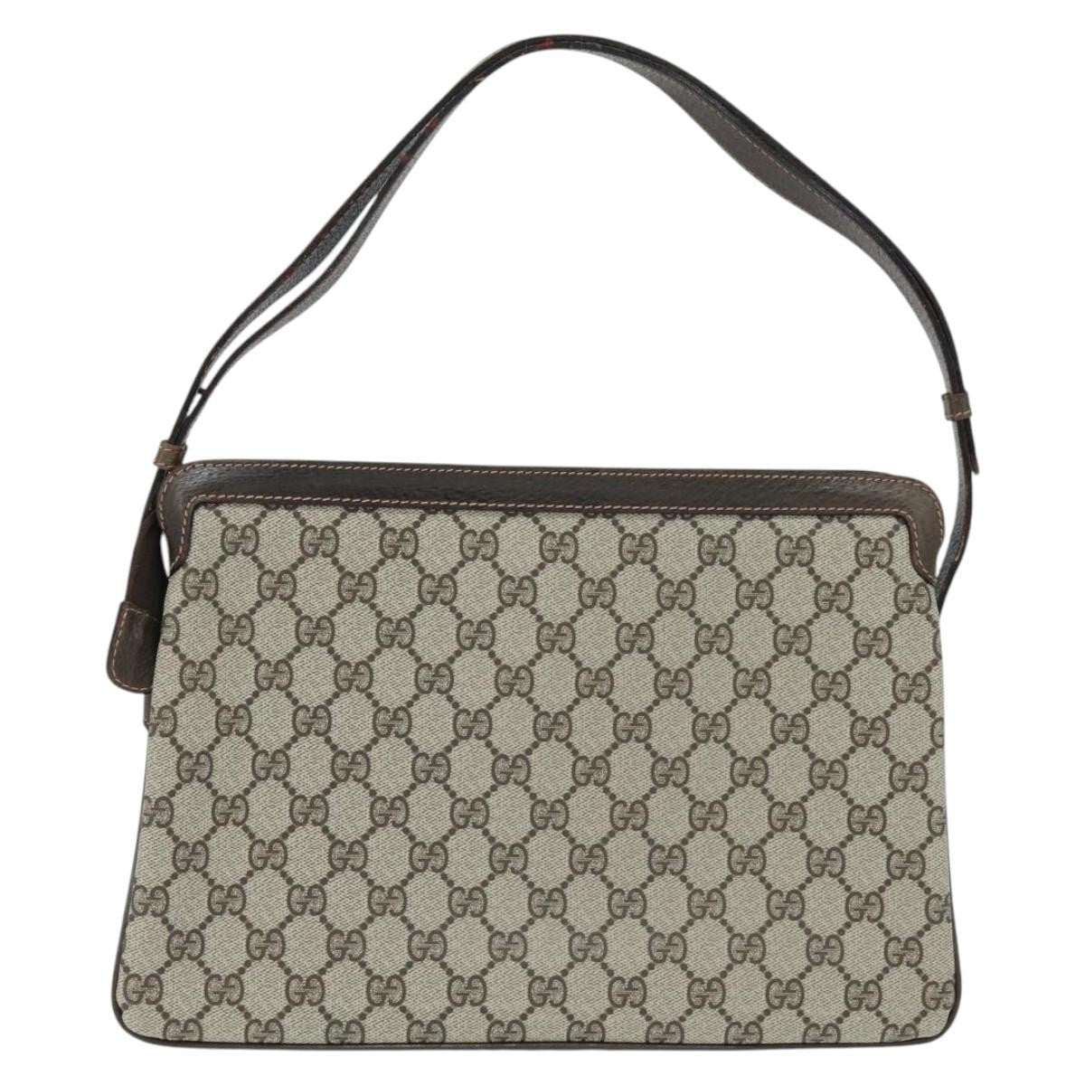 Gucci Ophidia Zip Shoulder Bag GG Coated Canvas