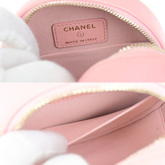 Chanel 19 Round Clutch with Chain Quilted Leather