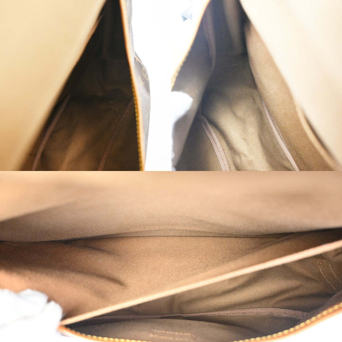 Louis Vuitton Saumur Handbag Monogram Canvas