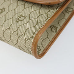 Christian Dior Vintage Honeycomb chain Canvas