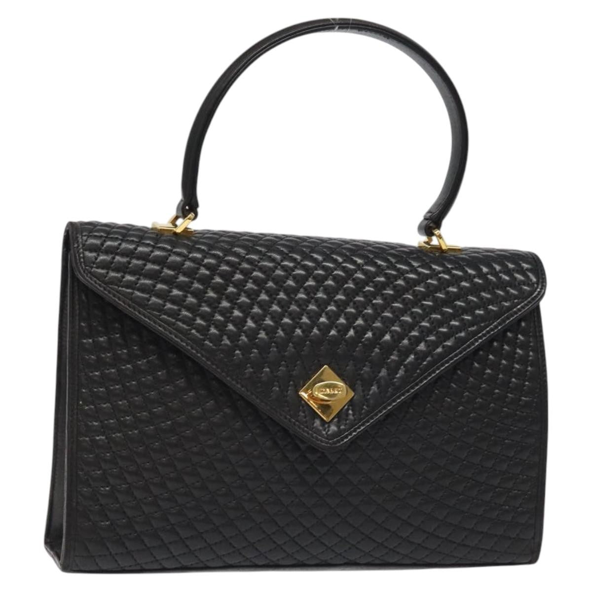 Bally Vintage Handbag Quilted Leather