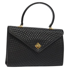 Bally Vintage Handbag Quilted Leather
