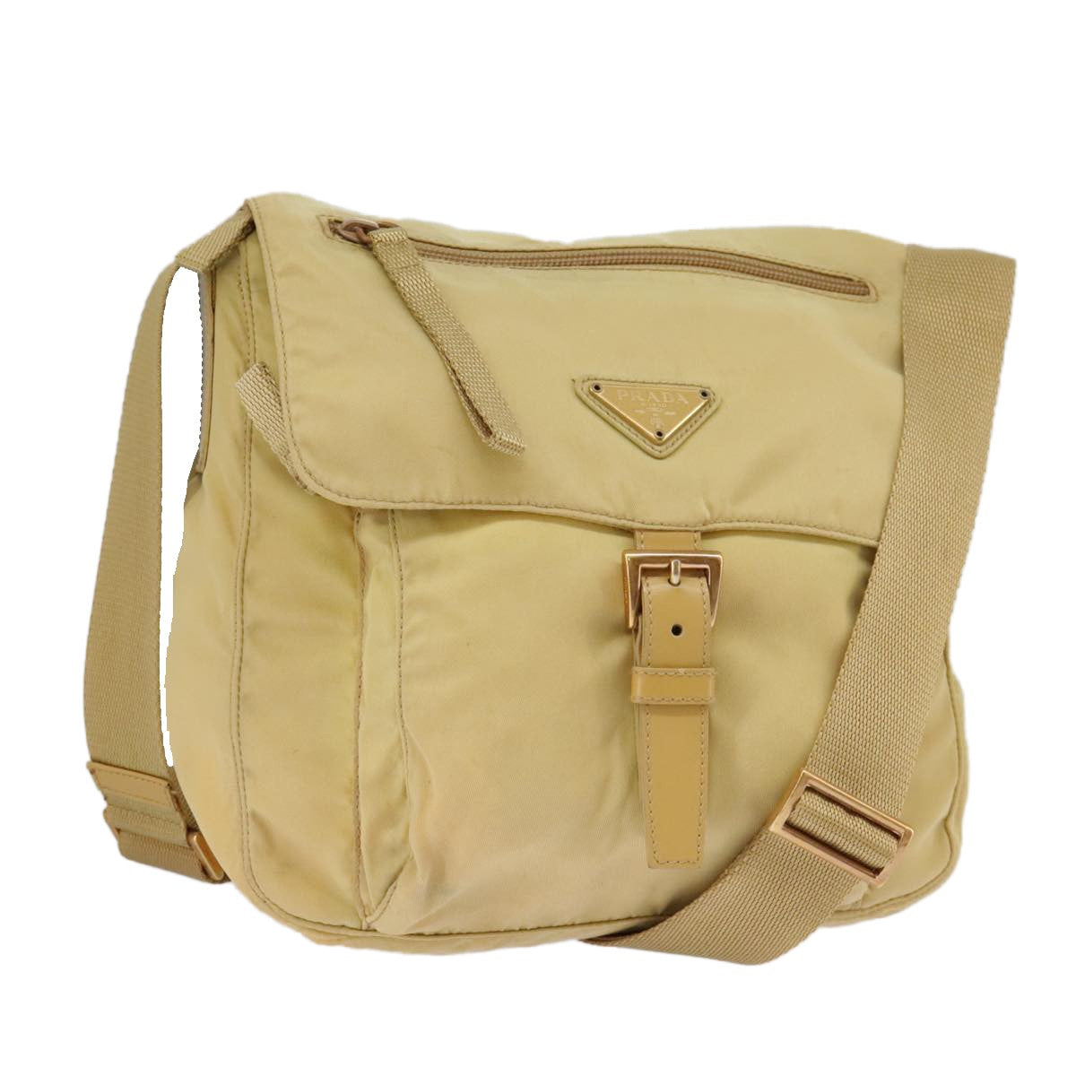 Prada Buckle Messenger Bag Tessuto