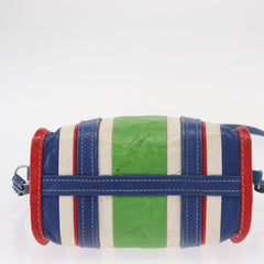 Balenciaga Bazar Convertible Tote Striped Leather