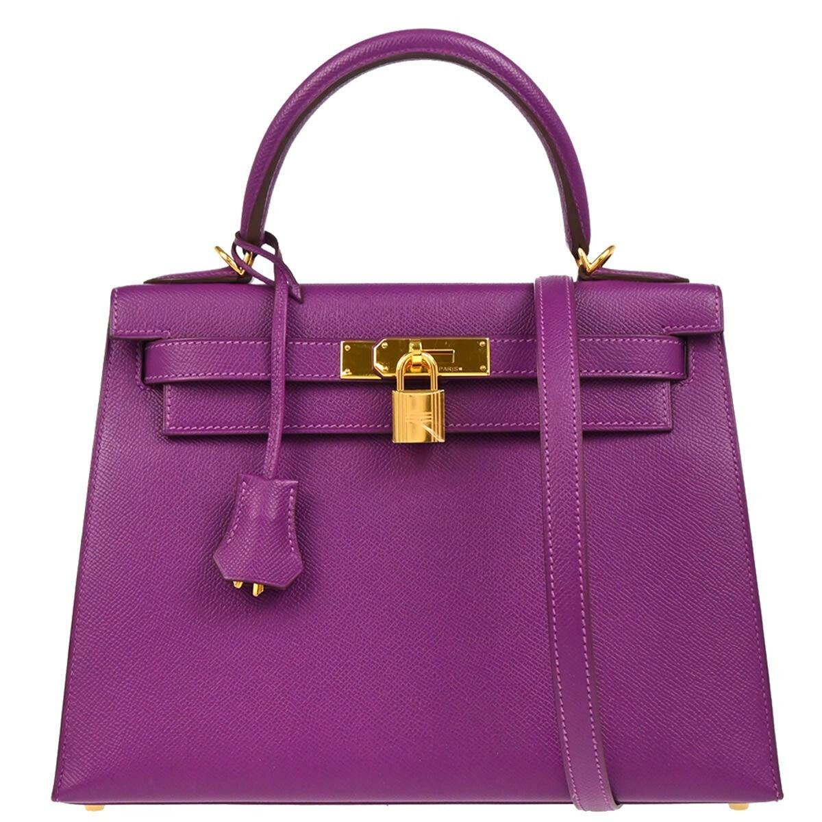 Hermes Kelly Anemone Epsom
