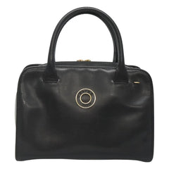 Celine Circle Logo Handbag Leather