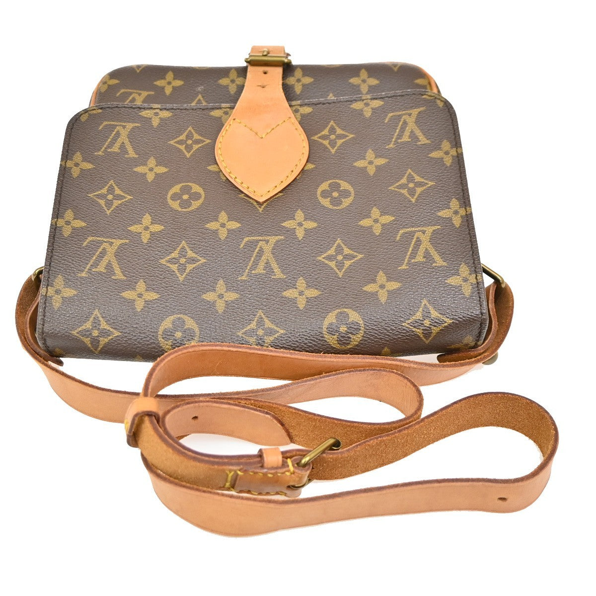 Louis Vuitton Cartouchiere Handbag Monogram Canvas