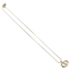 Christian Dior CD Pendant Necklace Metal