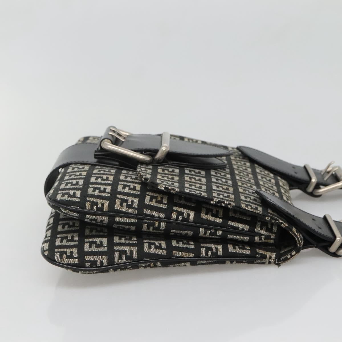 Fendi Buckle Flap Shoulder Bag Zucchino canvas