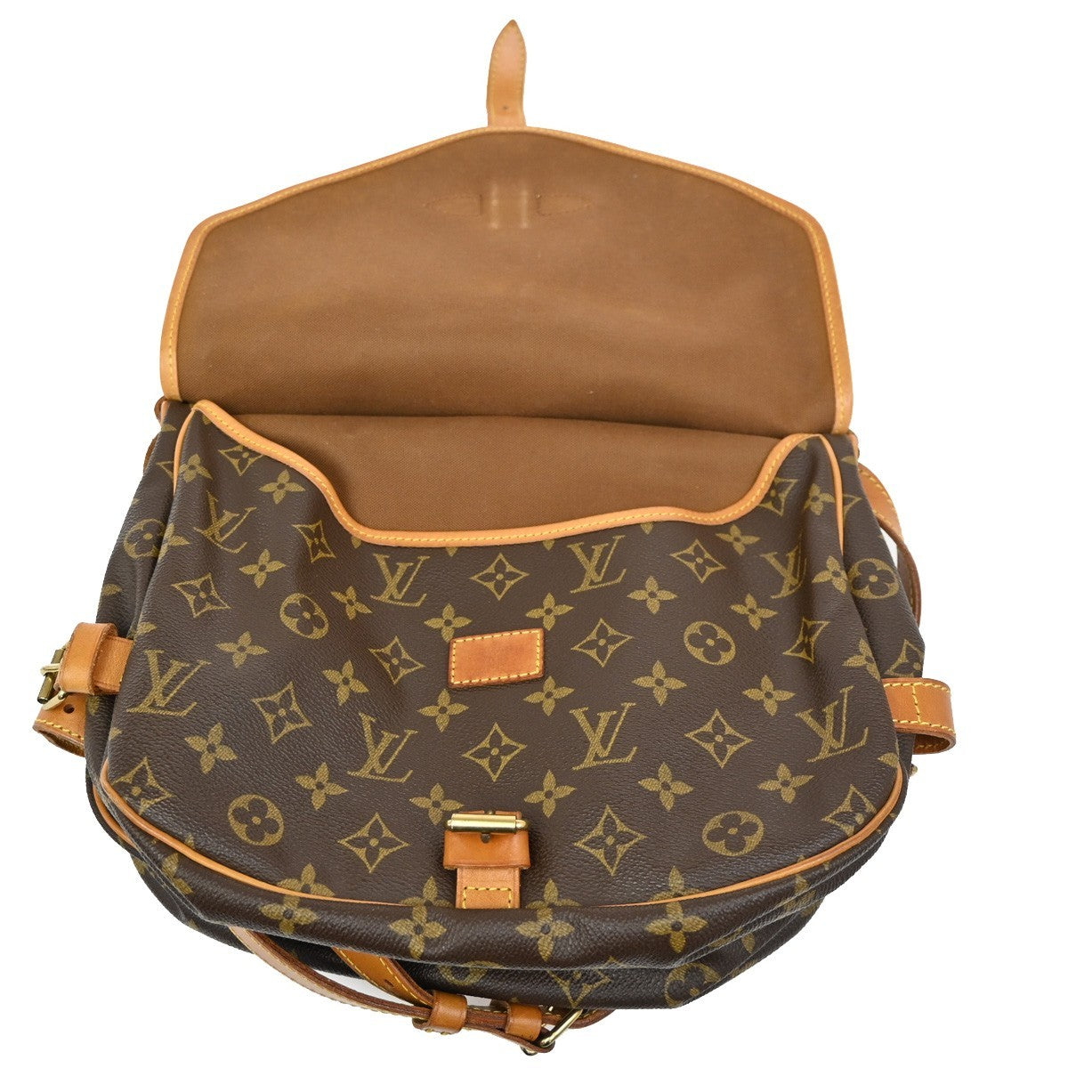 Louis Vuitton Saumur Handbag Monogram Canvas