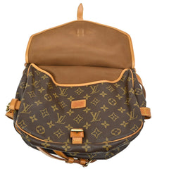 Louis Vuitton Saumur Handbag Monogram Canvas
