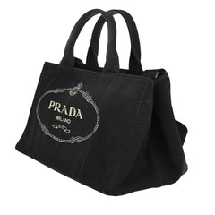 Prada Canapa Convertible Tote Canvas