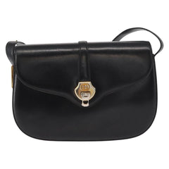 Gucci Vintage Flap Shoulder Bag Leather