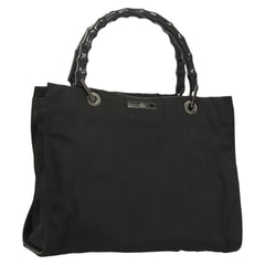Gucci Vintage Bamboo Handle Tote Nylon