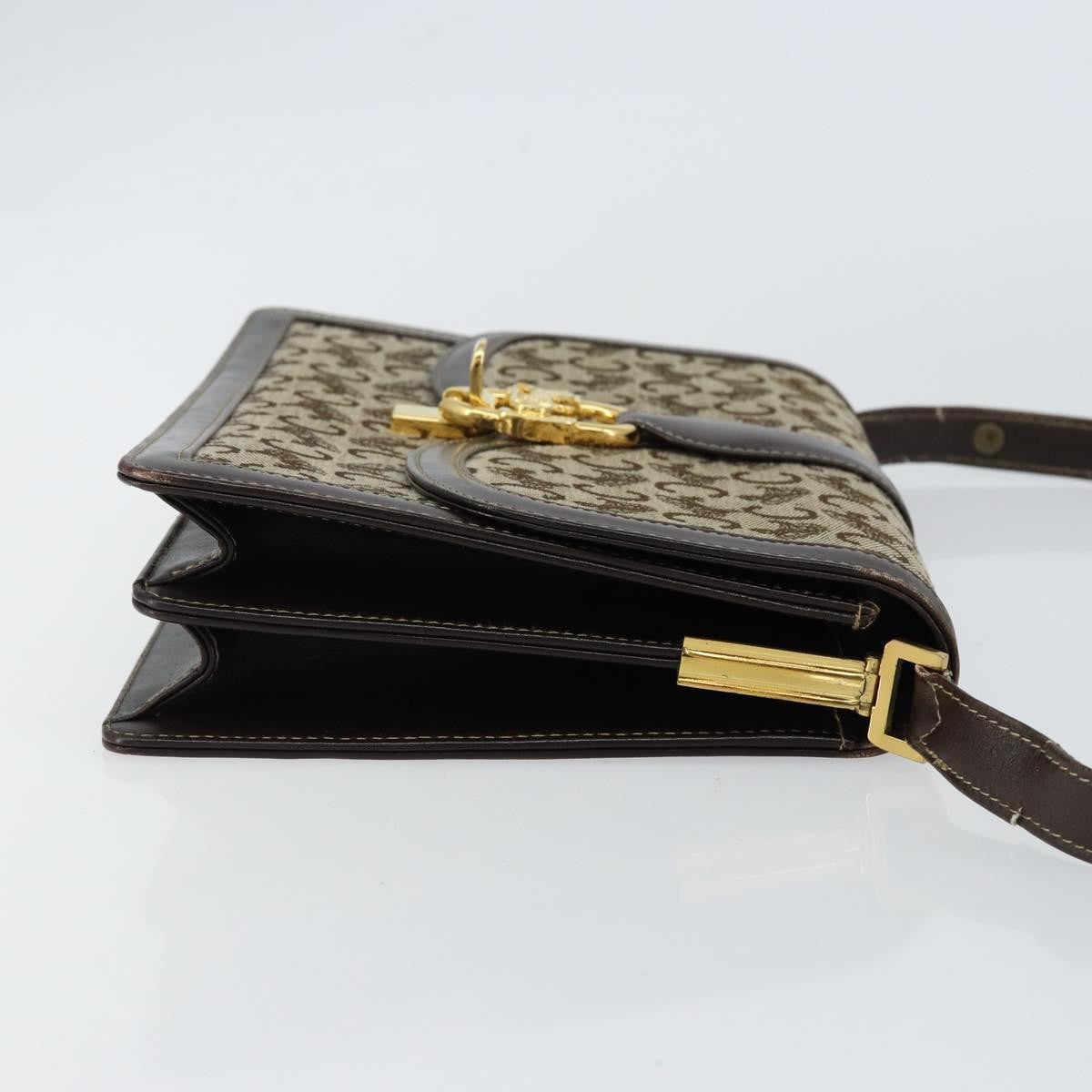 Celine C Sulky Shoulder bag Canvas and Leather