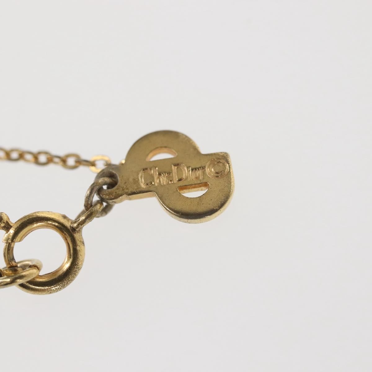 Christian Dior CD Pendant Necklace Gold-plated