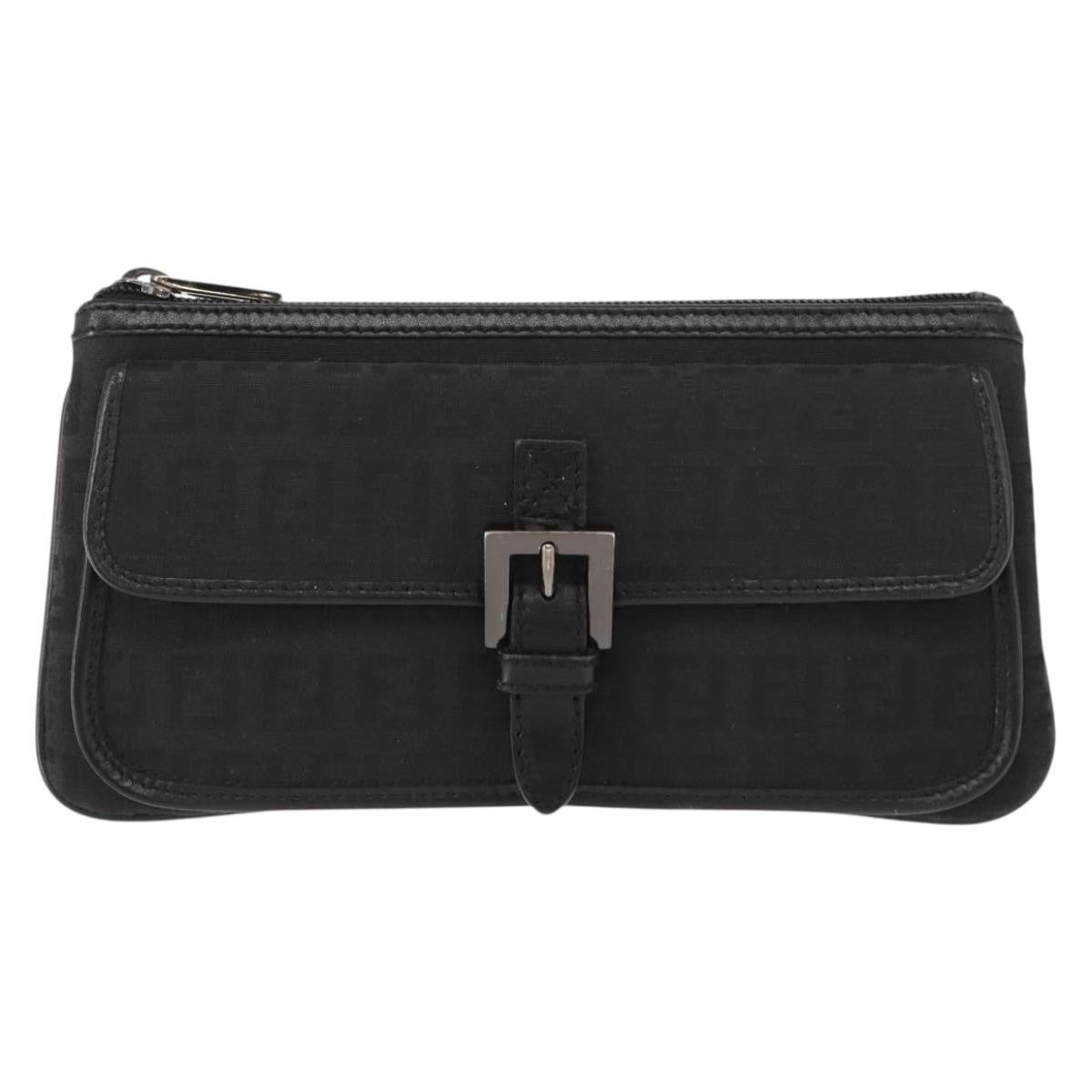 Fendi FF Logo Pouch Canvas