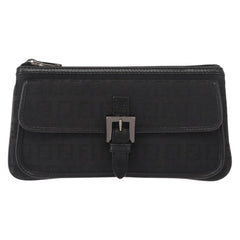 Fendi FF Logo Pouch Canvas