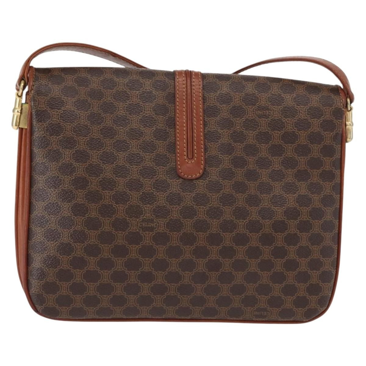 Celine Vintage Shoulder Bag Canvas