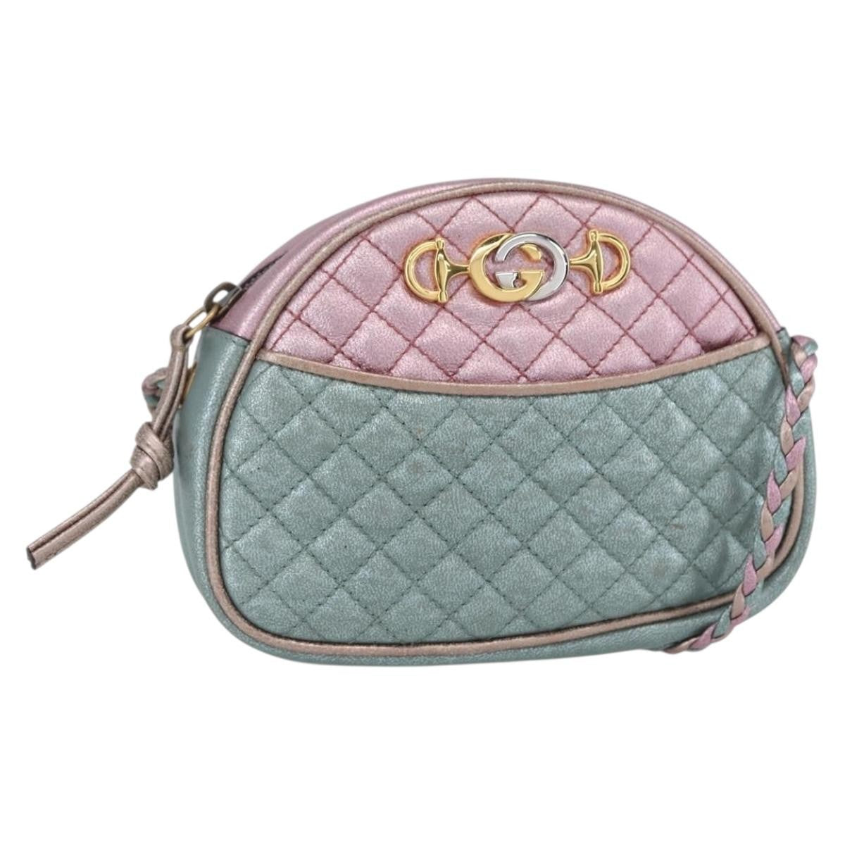 Gucci Trapuntata Camera Shoulder Bag Lambskin