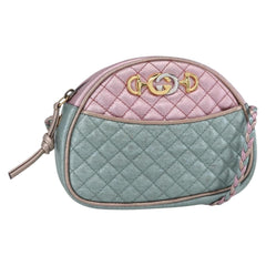 Gucci Trapuntata Camera Shoulder Bag Lambskin
