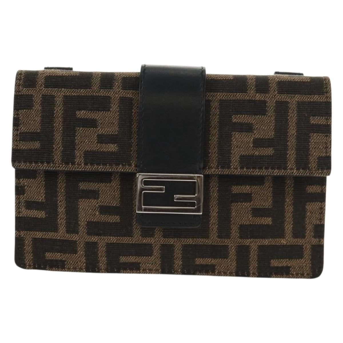 Fendi Baguette Convertible Belt Bag Zucca canvas
