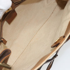 Gucci Vintage Bamboo Handle Bag Canvas