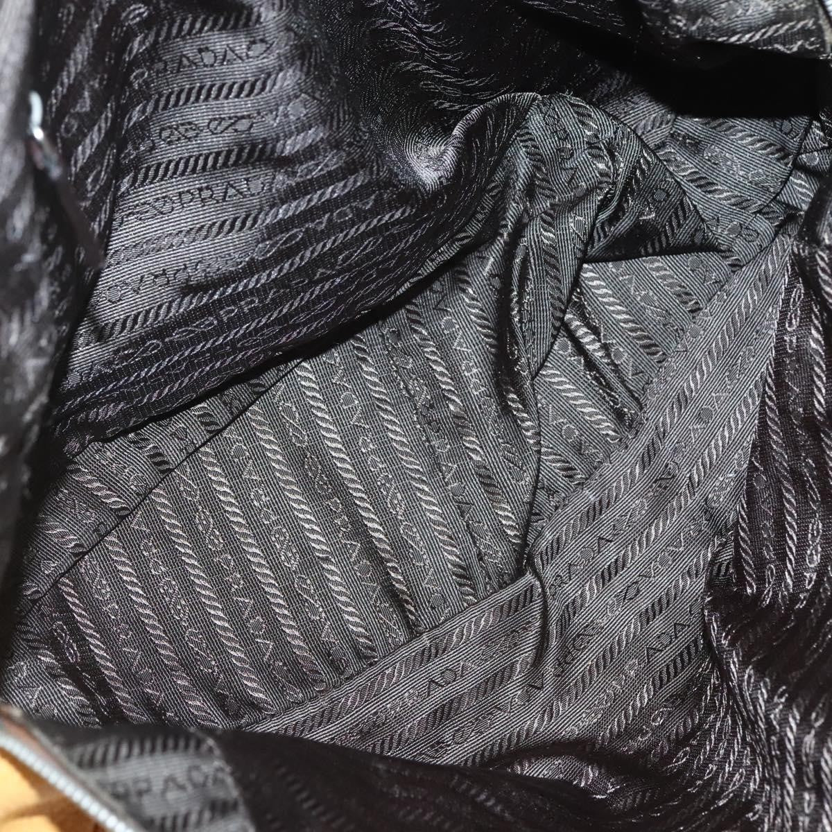 Prada Bauletto Bag Canvas with Leather