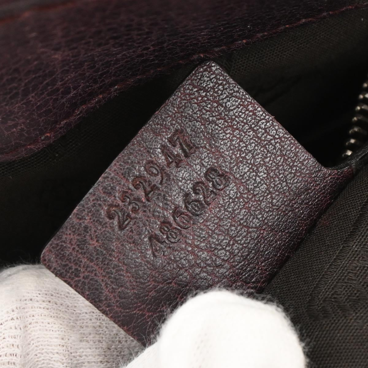 Gucci Vintage Bamboo Handle Bag Leather