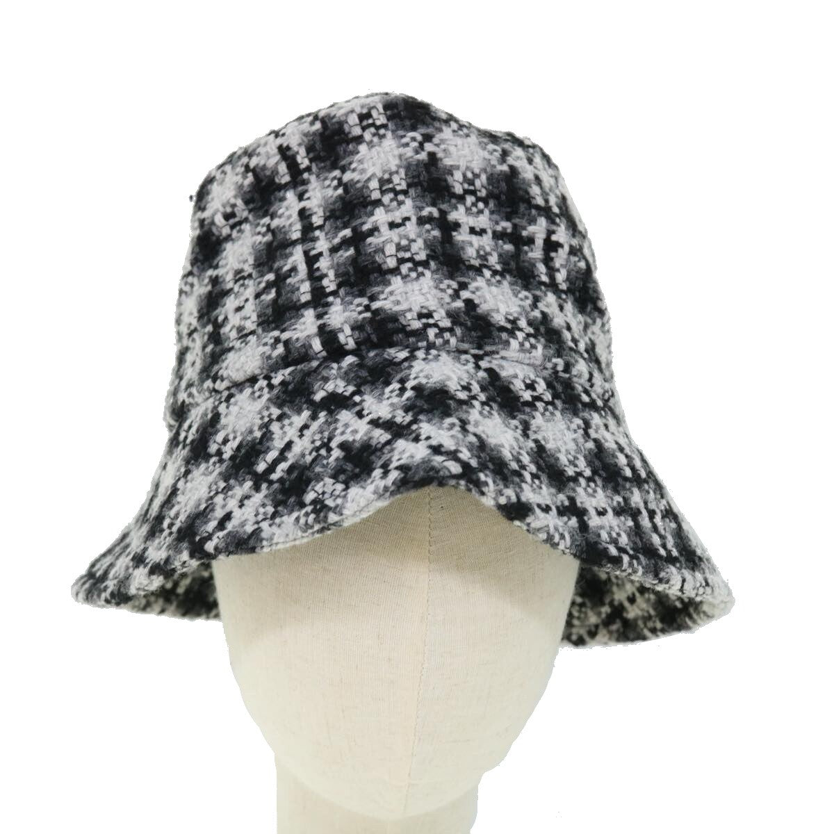 Chanel Beaded CC Bucket Hat Wool