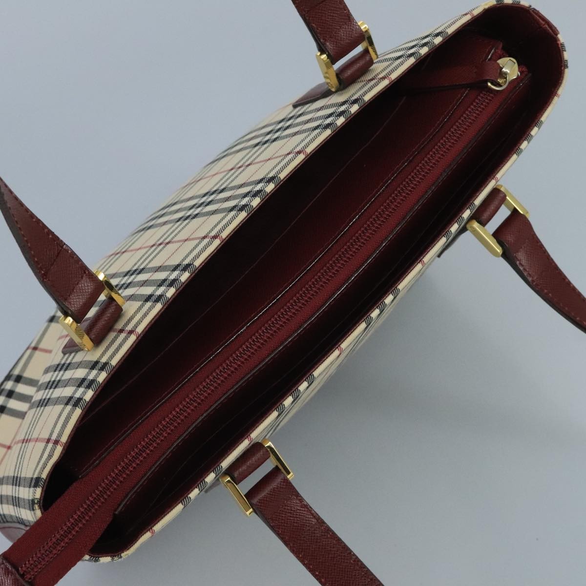 Burberry Nova Check Tote canvas check pattern