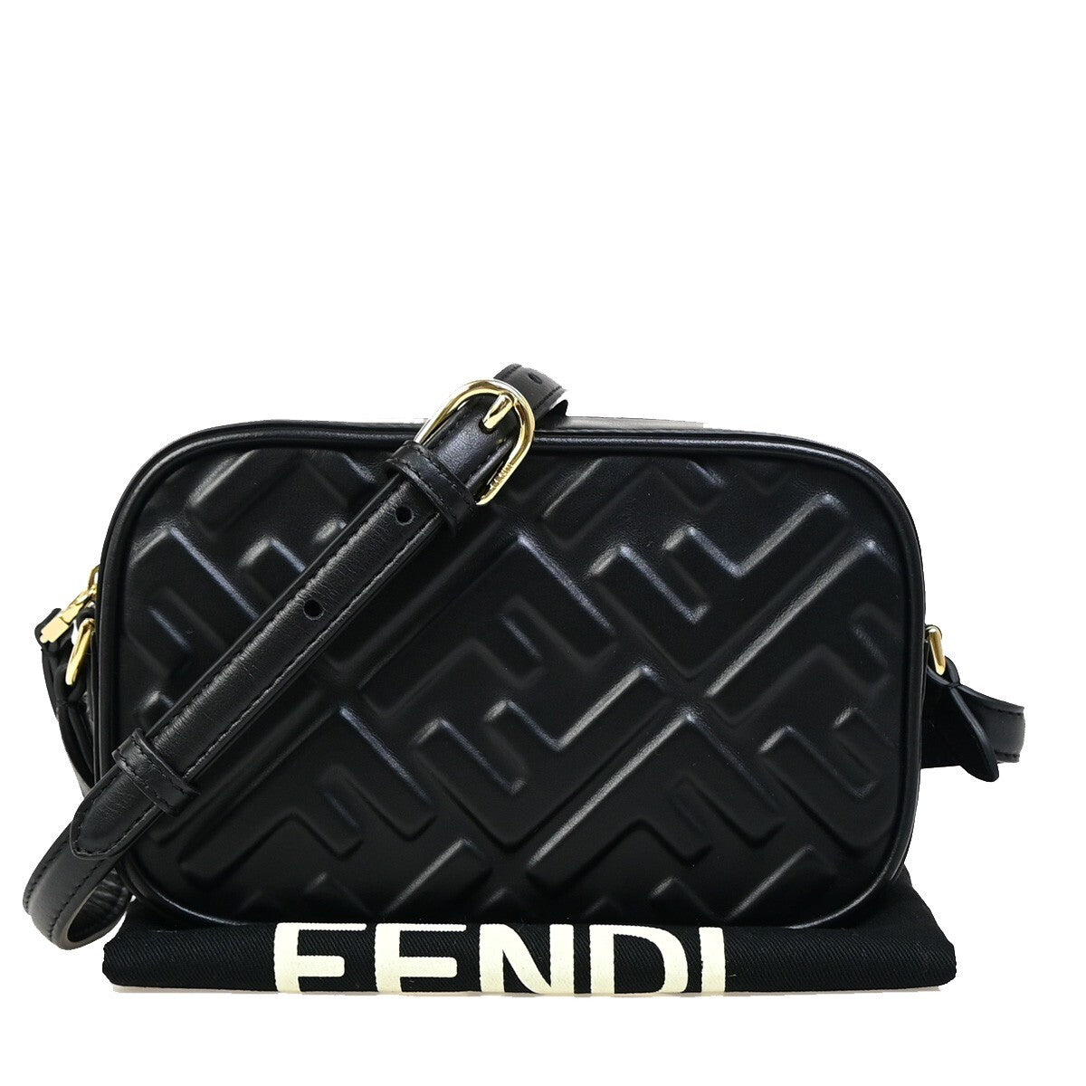 Fendi Camera Bag Zucca Embossed Leather