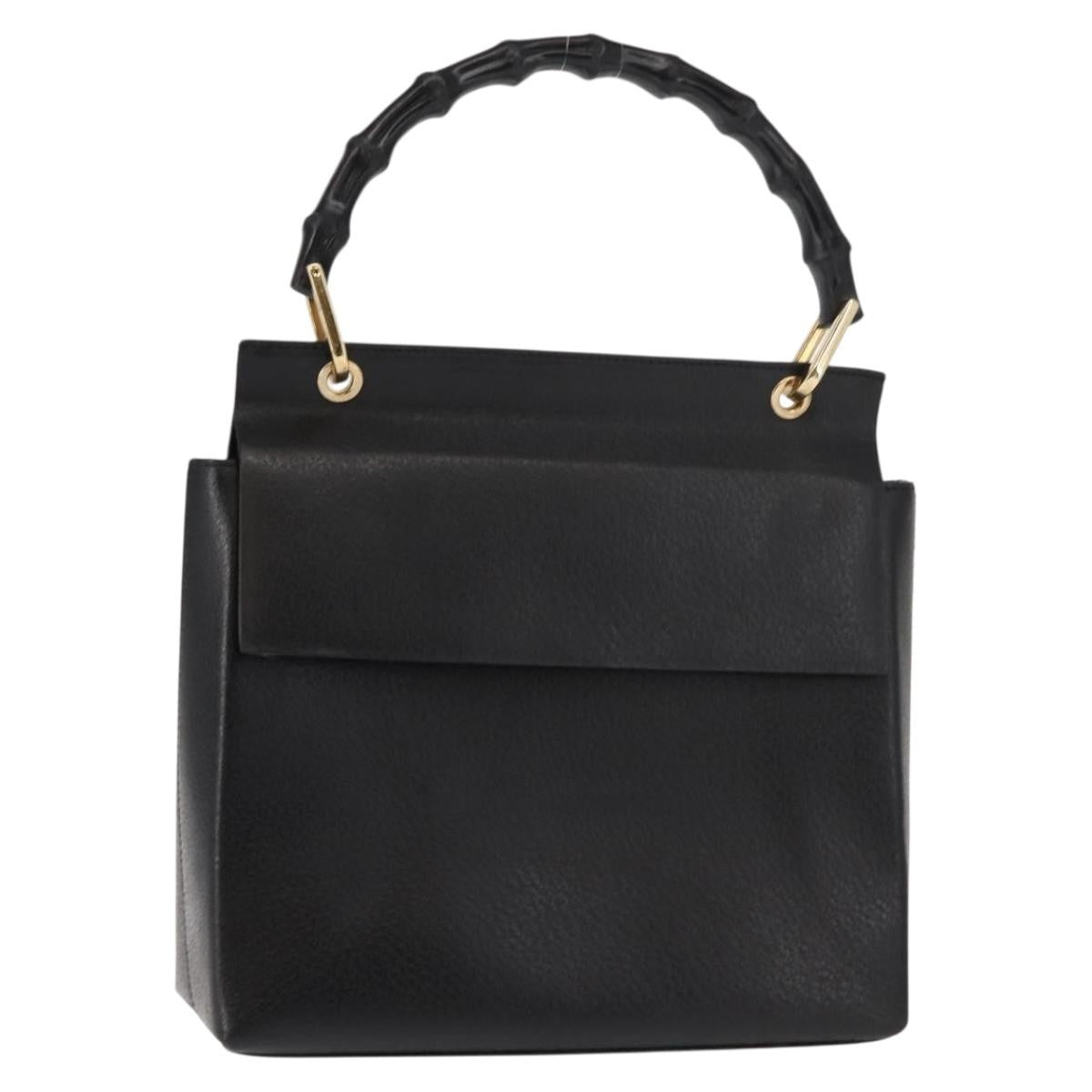 Gucci Vintage Bamboo Handle Bag Leather