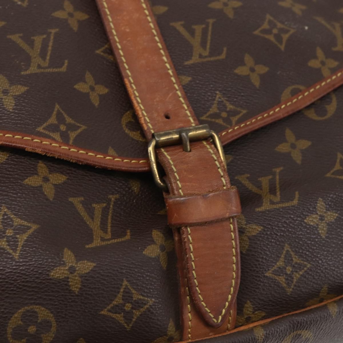 Louis Vuitton Saumur Handbag Monogram Canvas