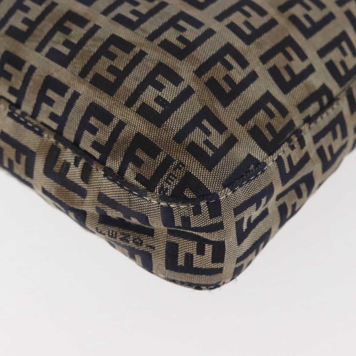 Fendi Belted Flap Shoulder Bag Zucchino Coated Canvas