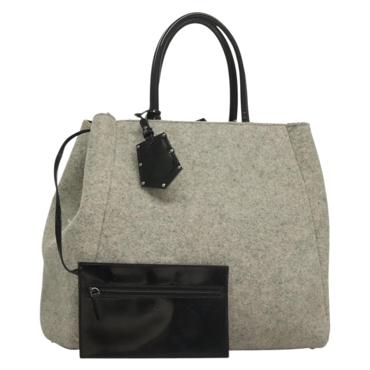 Fendi 2Jours Bag Felted Wool and Astrakhans