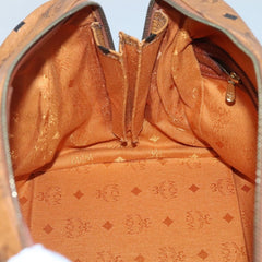 MCM Visetos Handbag Canvas and Leather