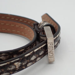 Fendi Selleria Monster Bracelet Leather with Metal Detail