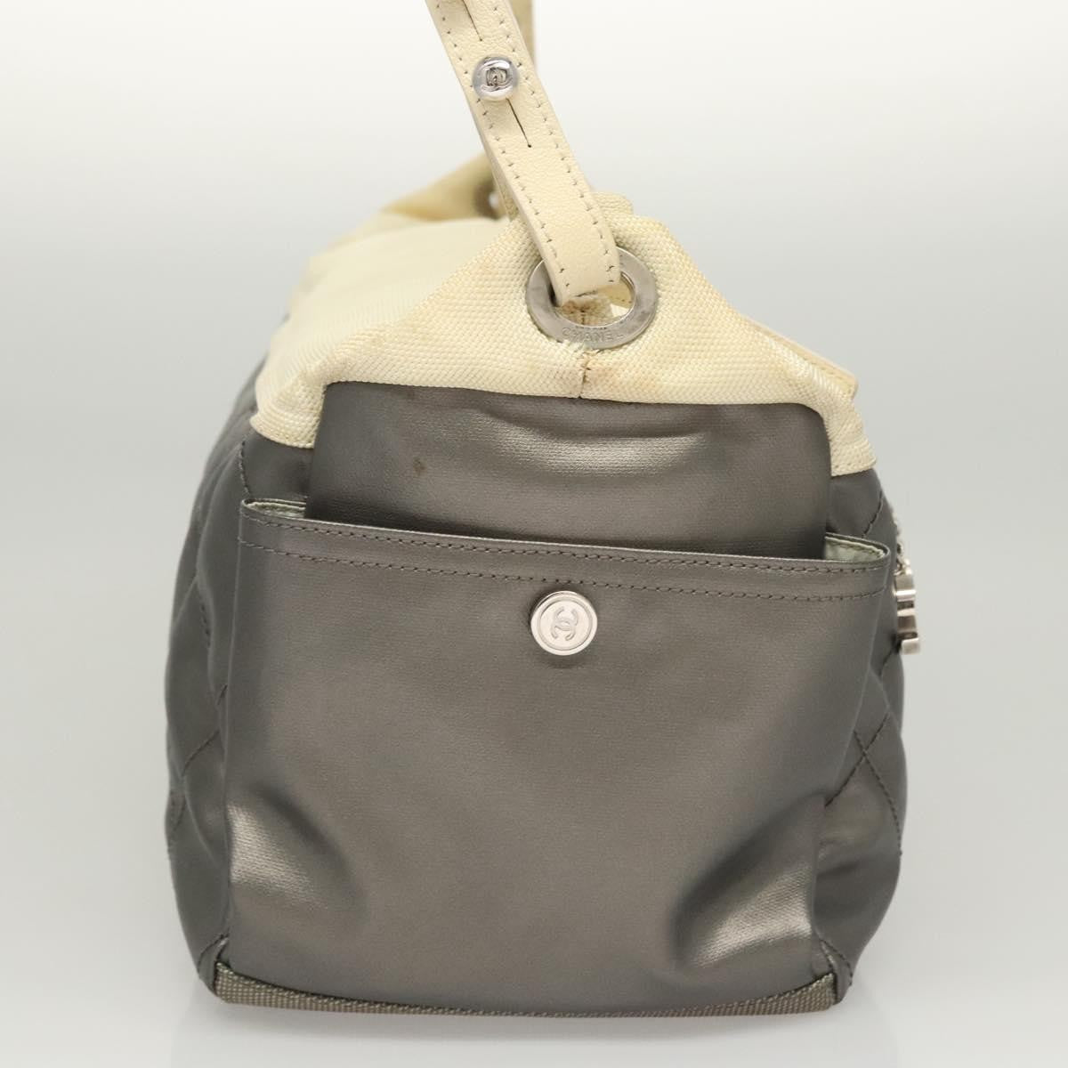 Chanel Biarritz Hobo Quilted Coated Canvas