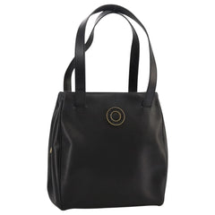 Celine Circle Logo Handbag Leather