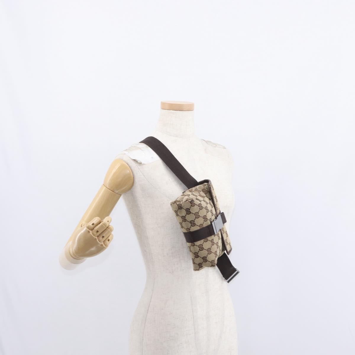 Gucci Buckle Belt Bag GG Canvas