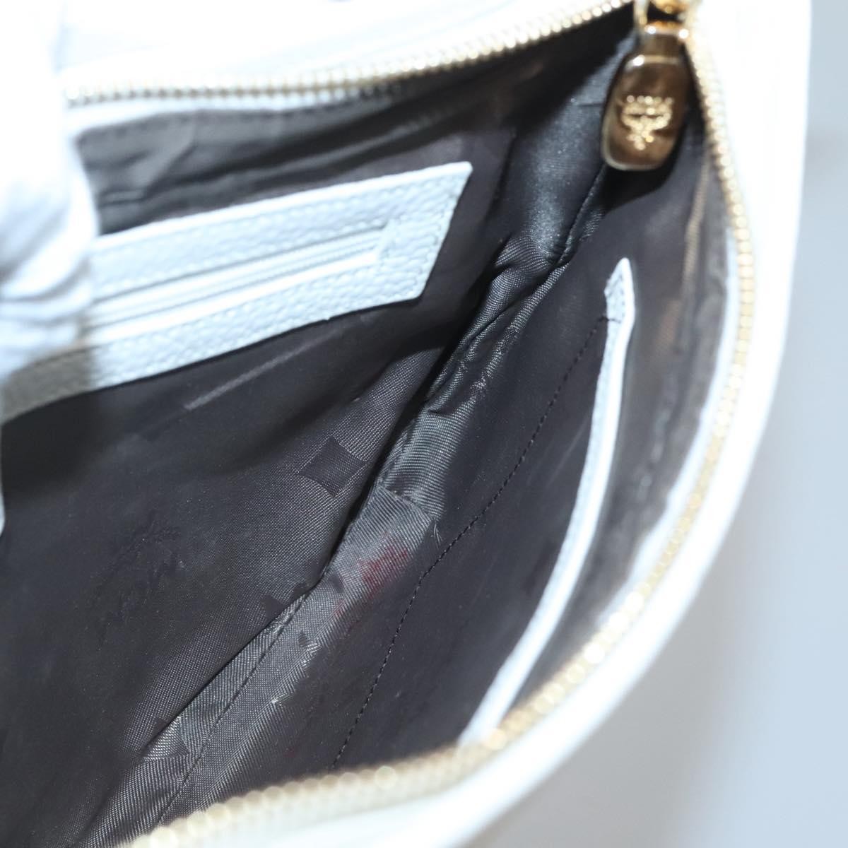 MCM Visetos Handbag Canvas and Leather